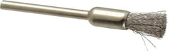 Osborn - 1/4" Brush Diam, End Brush - 1/8" Diam Shank, 25,000 Max RPM - Benchmark Tooling