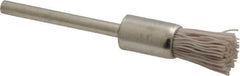 Osborn - 600 Grit, 5/16" Brush Diam, End Brush - Super Fine Grade, 1/8" Diam Shank, 6,000 Max RPM - Benchmark Tooling