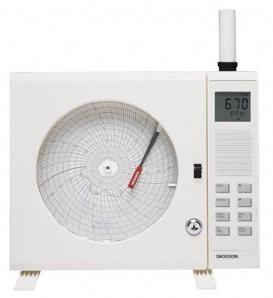 Dickson - 50 to 90°F, 7 Day Recording Time Chart - 8 Inch Diameter, Use with Co2X Recorders - Benchmark Tooling