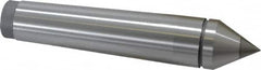 Value Collection - 0.95" Head Diam, Carbide-Tipped Steel Standard Point Solid Dead Center - 3MT Morse Taper, 0.95" Point Diam, 4.92" OAL - Benchmark Tooling