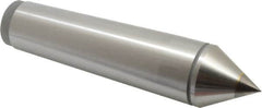 Value Collection - 1.76" Head Diam, Carbide-Tipped Steel Standard Point Solid Dead Center - 5MT Morse Taper, 1.76" Point Diam, 7-7/8" OAL - Benchmark Tooling