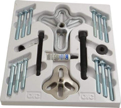 OTC - 16 Piece, 5 Ton Capacity, 4" Spread, Flange-Type Puller Set - 12-1/4" OAL - Benchmark Tooling