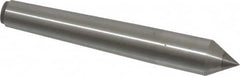 Made in USA - Carbide-Tipped Alloy Steel Standard Point Solid Dead Center - 1MT Morse Taper, 3-5/16" OAL - Benchmark Tooling