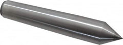 Made in USA - Carbide-Tipped Alloy Steel Standard Point Solid Dead Center - 4MT Morse Taper, 6-3/4" OAL - Benchmark Tooling