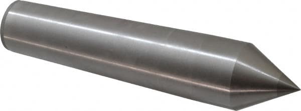 Made in USA - Carbide-Tipped Alloy Steel Standard Point Solid Dead Center - 5MT Morse Taper, 8-1/2" OAL - Benchmark Tooling