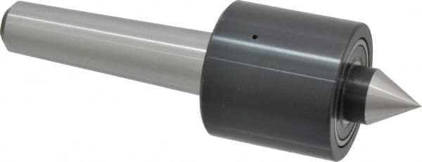 Riten - MT3 Taper Shank, 2" Head Diam 1,830 Lb Capacity Live Center - 2,500 Max RPM, 1-15/16" Head Length, 13/16" Point Diam, 1" Point Len, 500 Lb Max Workpc, Standard Point - Benchmark Tooling