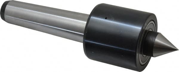 Riten - MT4 Taper Shank, 2-3/8" Head Diam 2,200 Lb Capacity Live Center - 2,500 Max RPM, 2-1/4" Head Length, 1" Point Diam, 1-1/4" Point Len, 1,100 Lb Max Workpc, Standard Point - Benchmark Tooling