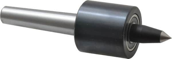 Riten - MT2 Taper Shank, 1-5/8" Head Diam 1,000 Lb Capacity Live Center - 2,500 Max RPM, 1-5/8" Head Length, 3/8" Point Diam, 1-1/4" Point Len, 300 Lb Max Workpc, Tracer Point - Benchmark Tooling