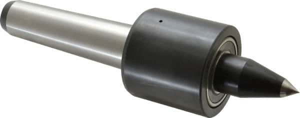 Riten - MT4 Taper Shank, 2-3/8" Head Diam 2,200 Lb Capacity Live Center - 2,500 Max RPM, 2-1/4" Head Length, 1/2" Point Diam, 2" Point Len, 900 Lb Max Workpc, Tracer Point - Benchmark Tooling