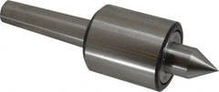 Riten - MT4 Taper Shank, 2-7/8" Head Diam 9,000 Lb Capacity Live Center - 5,500 Max RPM, 3-3/16" Head Length, 1-1/4" Point Diam, 2" Point Len, 2,200 Lb Max Workpc, Standard Point - Benchmark Tooling