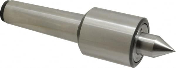 Riten - MT5 Taper Shank, 2-7/8" Head Diam 9,000 Lb Capacity Live Center - 5,500 Max RPM, 3-3/16" Head Length, 1-1/4" Point Diam, 2" Point Len, 4,400 Lb Max Workpc, Standard Point - Benchmark Tooling