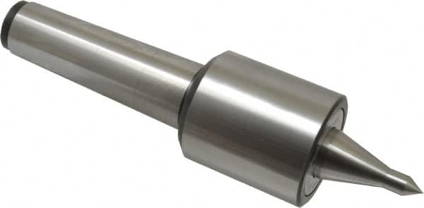 Riten - MT5 Taper Shank, 2-7/8" Head Diam 9,000 Lb Capacity Live Center - 5,500 Max RPM, 3-5/16" Head Length, 1/2" Point Diam, 2-1/2" Point Len, 1,100 Lb Max Workpc, 15/16" Tip Diam, Long Point - Benchmark Tooling