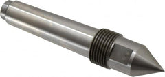 Riten - 1" Head Diam, Steel Standard Point Solid Dead Center - 3MT Morse Taper, 1" Point Diam, 1-5/8" Point Length - Benchmark Tooling