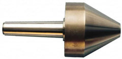 Riten - MT5 Taper Shank, 9" Head Diam 14,000 Lb Capacity Live Center - 6-5/8" Head Length, 4" Point Diam, 6-5/8" Point Len, 7,000 Lb Max Workpc, Bull Nose Point - Benchmark Tooling