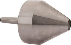 Riten - MT2 Taper Shank, 4" Head Diam 8,000 Lb Capacity Live Center - 4-9/32" Head Length, 1" Point Diam, 4.2813" Point Len, 2,000 Lb Max Workpc, Bull Nose Point - Benchmark Tooling