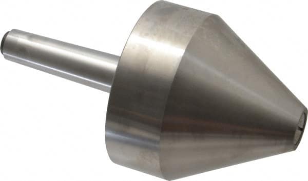 Riten - MT3 Taper Shank, 4" Head Diam 8,000 Lb Capacity Live Center - 4-9/32" Head Length, 1" Point Diam, 4.2813" Point Len, 3,800 Lb Max Workpc, Bull Nose Point - Benchmark Tooling