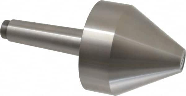 Riten - MT4 Taper Shank, 4" Head Diam 8,000 Lb Capacity Live Center - 4-9/32" Head Length, 1" Point Diam, 4.2813" Point Len, 4,800 Lb Max Workpc, Bull Nose Point - Benchmark Tooling