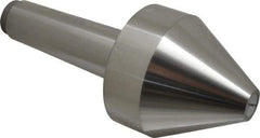 Riten - MT5 Taper Shank, 4" Head Diam 8,000 Lb Capacity Live Center - 4-9/32" Head Length, 1" Point Diam, 4.2813" Point Len, 4,800 Lb Max Workpc, Bull Nose Point - Benchmark Tooling