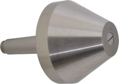 Riten - MT4 Taper Shank, 5" Head Diam 8,000 Lb Capacity Live Center - 3-13/16" Head Length, 2" Point Diam, 3-13/16" Point Len, 4,800 Lb Max Workpc, Bull Nose Point - Benchmark Tooling