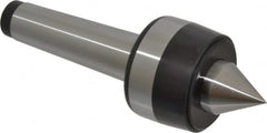 Bison - MT4 Taper Shank, 2.52" Head Diam 1,850 Lb Capacity Live Center - 3,000 Max RPM, 1.1" Point Diam, 1.24" Point Len, 1,850 Lb Max Workpc, 7.24" OAL, 1.24" Long Tip, Standard Point - Benchmark Tooling