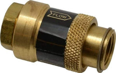 Coilhose Pneumatics - 3/8" Pipe, FNPT x FNPT, Brass Lockout Valve - 150 Max psi, Brass Sleeve - Benchmark Tooling