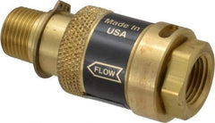 Coilhose Pneumatics - 3/8" Pipe, FNPT x MNPT, Brass Lockout Valve - 150 Max psi, Brass Sleeve - Benchmark Tooling