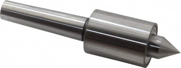 Riten - MT3 Taper Shank, 1-3/4" Head Diam 4,600 Lb Capacity Live Center - 5,000 Max RPM, 2-3/8" Head Length, 7/8" Point Diam, 1-1/8" Point Len, 920 Lb Max Workpc, Standard Point - Benchmark Tooling