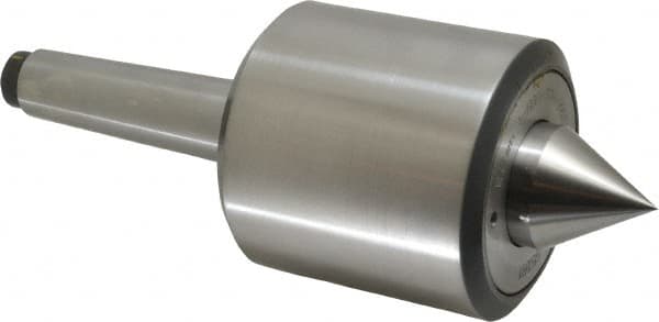 Riten - MT4 Taper Shank, 3-3/4" Head Diam 10,900 Lb Capacity Live Center - 4,000 Max RPM, 3-27/32" Head Length, 1.6563" Point Diam, 1-3/4" Point Len, 4,800 Lb Max Workpc, Standard Point - Benchmark Tooling