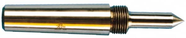 Riten - 1-3/4" Head Diam, Steel Standard Point Solid Dead Center - 5MT Morse Taper, 1-3/4" Point Diam, 2-15/32" Point Length - Benchmark Tooling