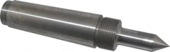 Riten - 7/8" Head Diam, Steel Long Point Solid Dead Center - 5MT Morse Taper, 7/8" Point Diam, 2-1/2" Point Length - Benchmark Tooling