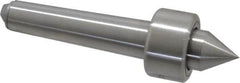 Riten - MT2 Taper Shank, 1-1/4" Head Diam 1,500 Lb Capacity Live Center - 1,000 Max RPM, 3/4" Head Length, 3/4" Point Diam, 13/16" Point Len, 400 Lb Max Workpc, Standard Point - Benchmark Tooling