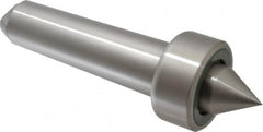 Riten - MT5 Taper Shank, 2-13/16" Head Diam 9,400 Lb Capacity Live Center - 1,000 Max RPM, 1-13/32" Head Length, 1-1/2" Point Diam, 1-1/2" Point Len, 3,800 Lb Max Workpc, Standard Point - Benchmark Tooling