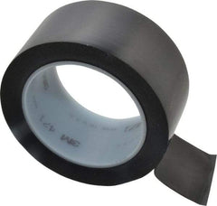 3M - Black Solid Color Vinyl Tape - 2" Wide x 5.2 mil Thick, General Traffic - Benchmark Tooling