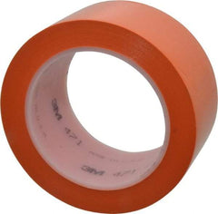 3M - Orange Solid Color Vinyl Tape - 2" Wide x 5.2 mil Thick, General Traffic - Benchmark Tooling