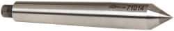 Riten - 0.475" Head Diam, Carbide-Tipped Steel Standard Point Half Dead Center - 1MT Morse Taper, 0.475" Point Diam, 3-5/16" OAL - Benchmark Tooling