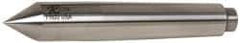 Riten - 0.7" Head Diam, Hardened Tool Steel Standard Point Half Dead Center - 2MT Morse Taper, 0.7" Point Diam, 4-3/16" OAL - Benchmark Tooling