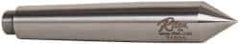 Riten - 0.7" Head Diam, Hardened Tool Steel Standard Point Solid Dead Center - 2MT Morse Taper, 0.7" Point Diam, 4-3/16" OAL - Benchmark Tooling