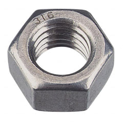 Value Collection - M33x3.50 Metric Coarse Steel Right Hand Hex Nut - 50mm Across Flats, 26mm High, Zinc-Plated Finish - Benchmark Tooling