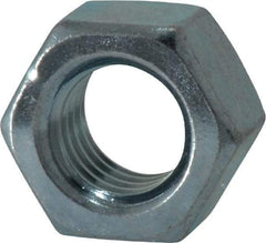 Value Collection - 1/2-13 UNC Steel Right Hand Hex Nut - 3/4" Across Flats, 7/16" High, Zinc Clear Finish - Benchmark Tooling