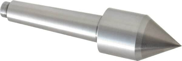 Riten - 1-1/4" Head Diam, Carbide-Tipped Steel Standard Point Solid Dead Center - 2MT Morse Taper, 1-1/4" Point Diam - Benchmark Tooling