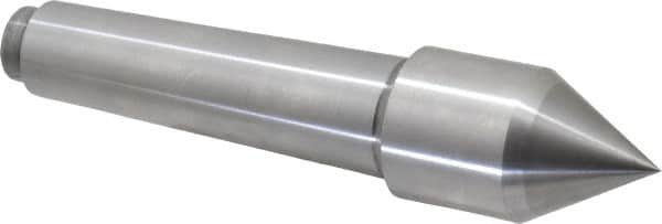 Riten - 1-1/4" Head Diam, Carbide-Tipped Steel Standard Point Solid Dead Center - 3MT Morse Taper, 1-1/4" Point Diam - Benchmark Tooling