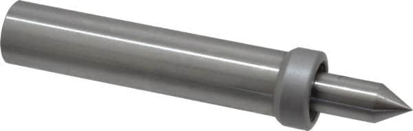 Concentric - Straight Shank, Live Center - 3,000 Max RPM, 0.378" Point Diam, 0.88" Point Len, 274 Lb Max Workpiece, Standard Point - Benchmark Tooling