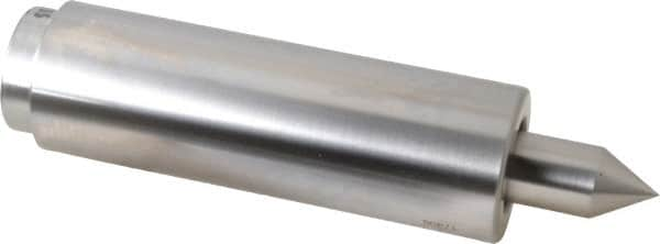 Concentric - Straight Shank, Live Center - 1,500 Max RPM, 0.686" Point Diam, 1.38" Point Len, 2,500 Lb Max Workpiece, Standard Point - Benchmark Tooling