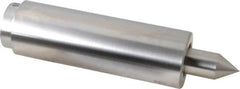 Concentric - Straight Shank, Live Center - 1,500 Max RPM, 0.686" Point Diam, 1.38" Point Len, 2,500 Lb Max Workpiece, Standard Point - Benchmark Tooling