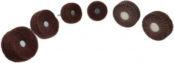Superior Abrasives - 6 Piece Finishing Wheel Kit - 80 & 180 Grit, Medium & Very Fine Grade, Mounted on 1/4" Shank - Benchmark Tooling