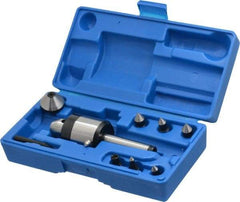 Interstate - 7 Point, 740 Lb Max Workpiece, 5-21/32" OAL, 1-5/16" Head Diam, Tool Steel, Live Center & Point Set - 2MT Taper, Interchangeable - Benchmark Tooling