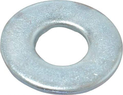 Value Collection - 3/8" Screw, Steel USS Flat Washer - 0.433" ID x 1.03" OD, 0.104" Thick, Zinc-Plated Finish - Benchmark Tooling