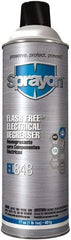 Sprayon - 17 Ounce Aerosol Electrical Grade Cleaner/Degreaser - 37,000 Volt Dielectric Strength, Nonflammable, Food Grade, Plastic Safe - Benchmark Tooling