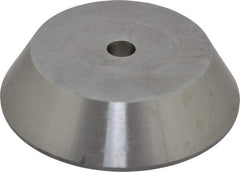 Concentric - 3.14 to 4.22" Point Diam, Hardened Tool Steel Lathe Bell Head Point - Compatible with Live Centers - Benchmark Tooling