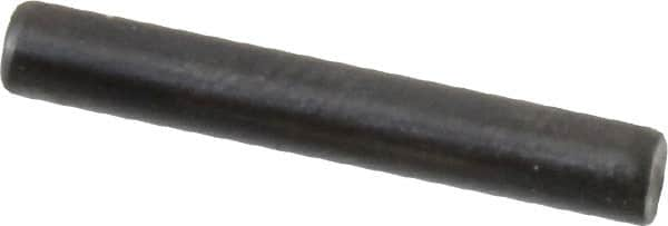 Holo-Krome - 3mm Diam x 20mm Pin Length Grade 8 Alloy Steel Standard Dowel Pin - Black Luster Finish, C 60 (Surface) & C 50-58 Hardness, 1 Beveled & 1 Rounded End - Benchmark Tooling